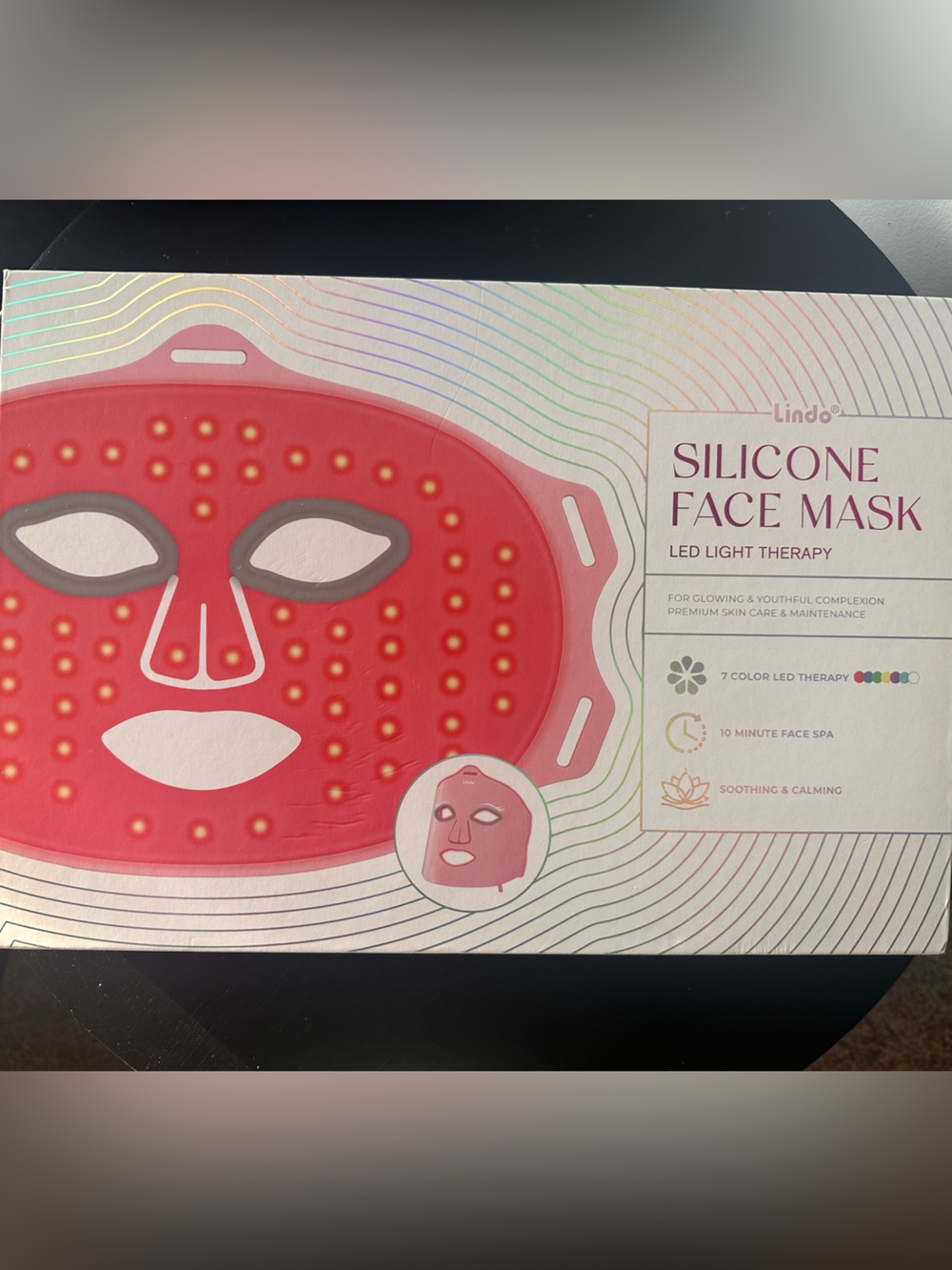 LED Red Light Therapy Silicone Face Mask